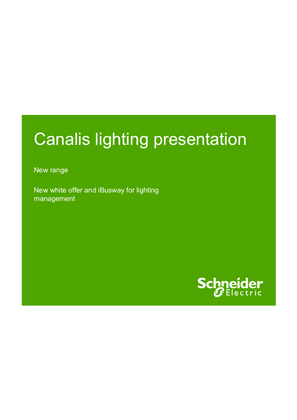 Customer presentation - Canalis lighting